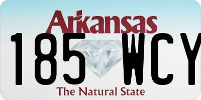 AR license plate 185WCY
