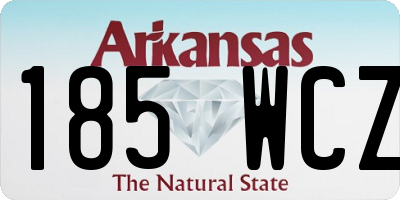 AR license plate 185WCZ