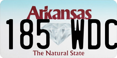 AR license plate 185WDC
