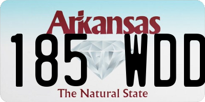 AR license plate 185WDD