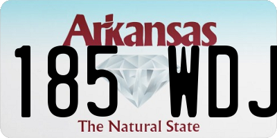 AR license plate 185WDJ