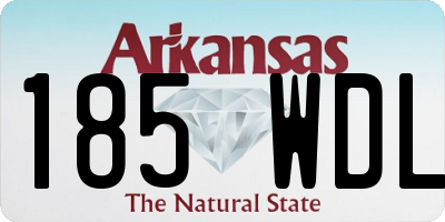 AR license plate 185WDL