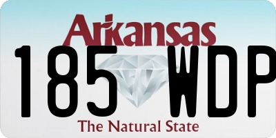 AR license plate 185WDP