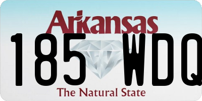 AR license plate 185WDQ