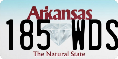 AR license plate 185WDS
