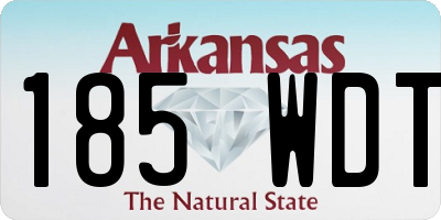 AR license plate 185WDT