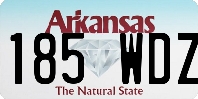 AR license plate 185WDZ