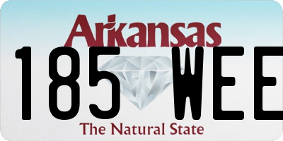 AR license plate 185WEE