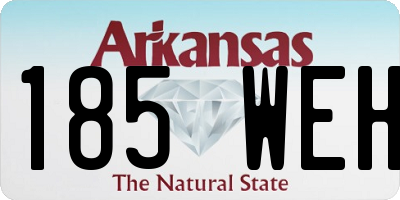 AR license plate 185WEH
