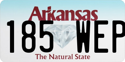 AR license plate 185WEP