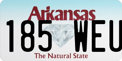 AR license plate 185WEU