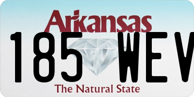 AR license plate 185WEV