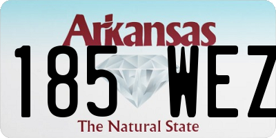 AR license plate 185WEZ