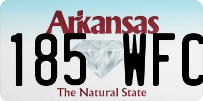 AR license plate 185WFC