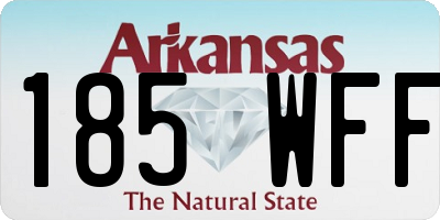 AR license plate 185WFF