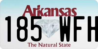 AR license plate 185WFH