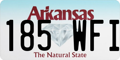AR license plate 185WFI