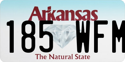 AR license plate 185WFM