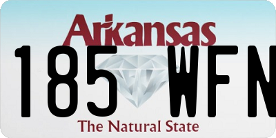 AR license plate 185WFN