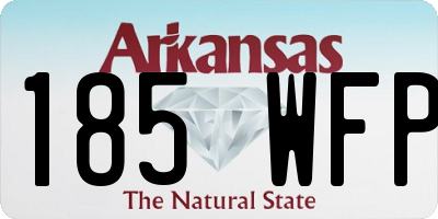 AR license plate 185WFP