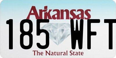 AR license plate 185WFT