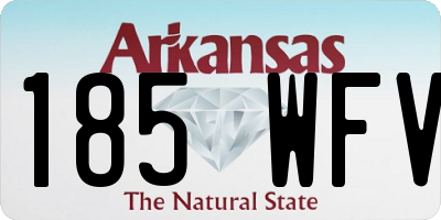 AR license plate 185WFV