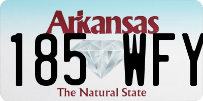 AR license plate 185WFY