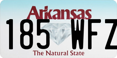 AR license plate 185WFZ