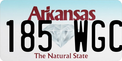 AR license plate 185WGC
