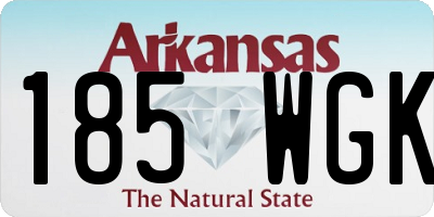 AR license plate 185WGK