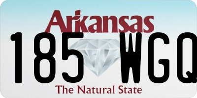 AR license plate 185WGQ