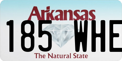 AR license plate 185WHE
