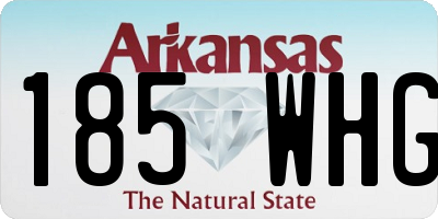 AR license plate 185WHG