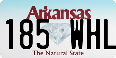 AR license plate 185WHL