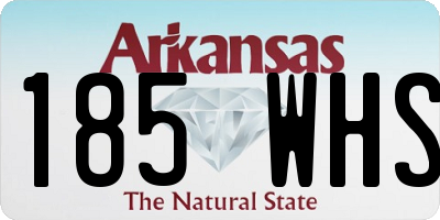 AR license plate 185WHS