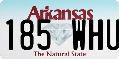 AR license plate 185WHU