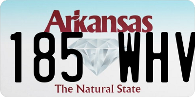 AR license plate 185WHV