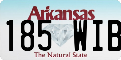 AR license plate 185WIB
