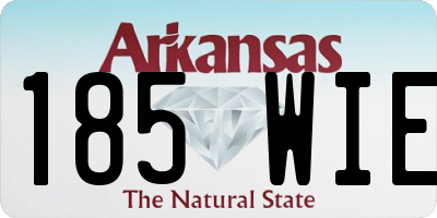 AR license plate 185WIE