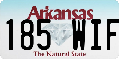 AR license plate 185WIF