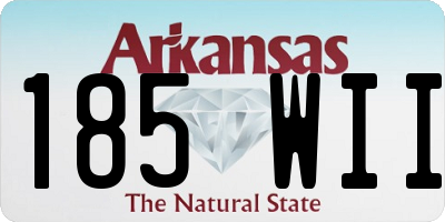 AR license plate 185WII