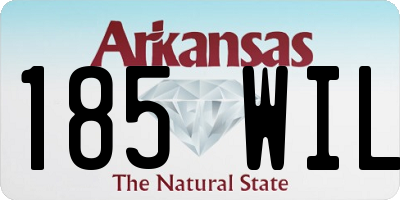 AR license plate 185WIL