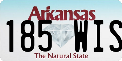 AR license plate 185WIS