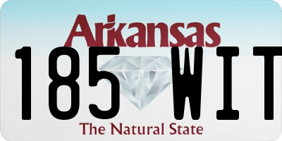 AR license plate 185WIT