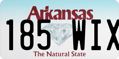 AR license plate 185WIX