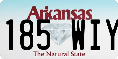 AR license plate 185WIY