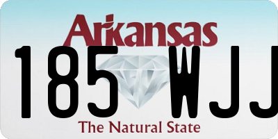 AR license plate 185WJJ