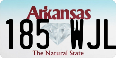 AR license plate 185WJL