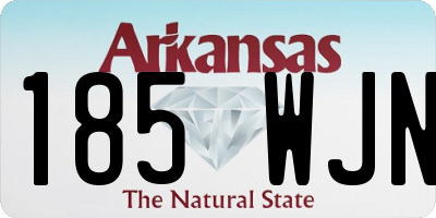 AR license plate 185WJN