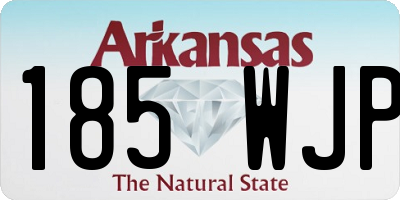 AR license plate 185WJP